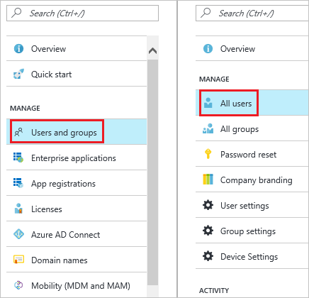 Creating an Azure AD test user